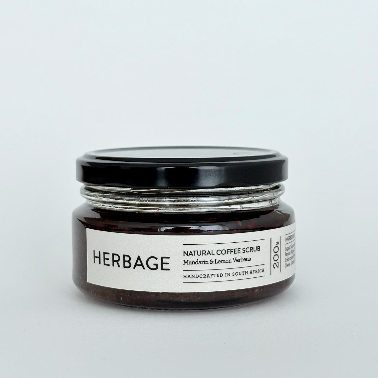 jar of coffee body scrub