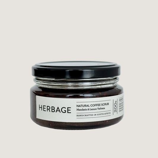 jar of coffee body scrub